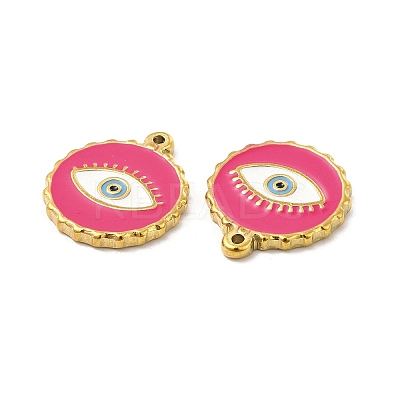 PVD Vacuum Plating 201 Stainless Steel Enamel Pendants STAS-J401-VC836-1