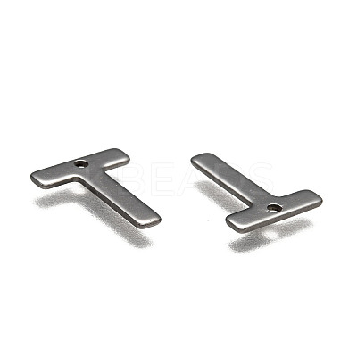 Tarnish Resistant 304 Stainless Steel Letter Charms LS-X-STAS-O072-T-1