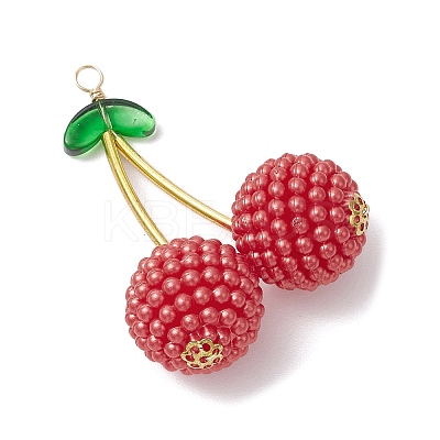 ABS Plastic Imitation Pearl Pendants PALLOY-JF03836-1