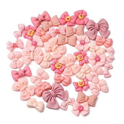 48Pcs 12 Styles Resin Cabochons CRES-SC0002-99-1