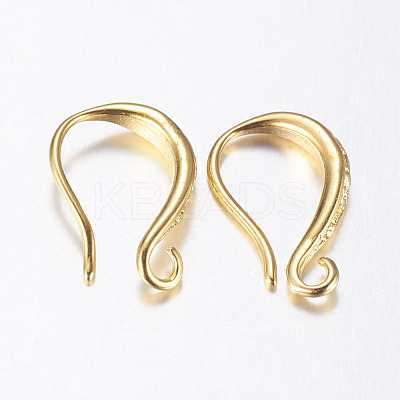 Brass Earring Hooks KK-K197-62G-1