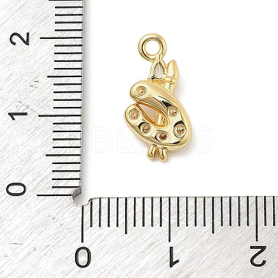 Brass Micro Pave Cubic Zirconia Pendants LS-KK-I380-19G-1