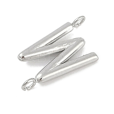304 Stainless Steel Letter Connector Charms STAS-M108-01P-23-1