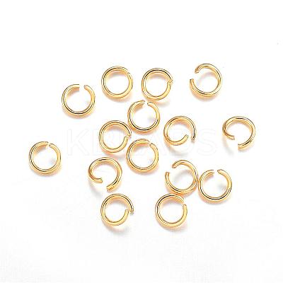 304 Stainless Steel Open Jump Rings STAS-F084-25G-1