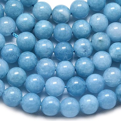 Natural Malaysia Jade Beads Strands G-L645-A01-6mm-15-1