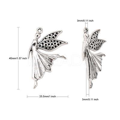 Tibetan Style Alloy Pendants TIBEP-12940-AS-LF-1