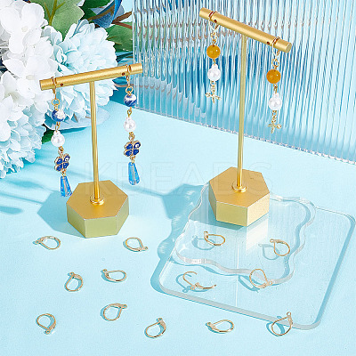 30Pcs Brass Leverback Earring Findings KK-AR0002-80-1