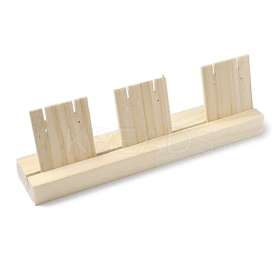 1-Slot Wooden Earring Display Card Stands EDIS-R027-01A-01-1