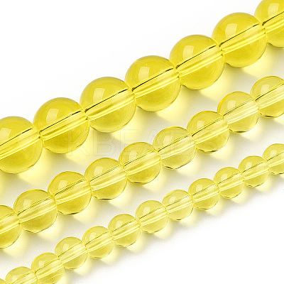 Transparent Glass Beads Strands GLAA-T032-T6mm-12-1