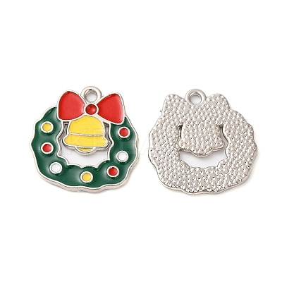Christmas Alloy Enamel Pendants LS-ENAM-D050-13G-01P-1