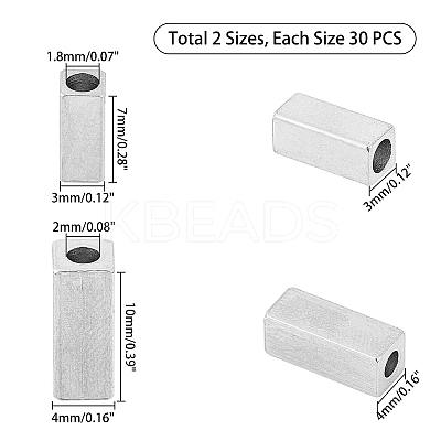 304 Stainless Steel Beads STAS-UN0018-46P-1