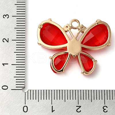 Rack Plating Brass Clear Cubic Zirconia Pendants KK-N255-11G-02-RS-1