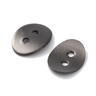 Brass Button Clasps KK-G080-B-1