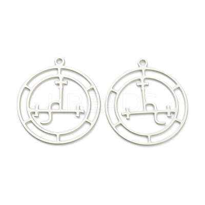 Tarnish Resistant 304 Stainless Steel Sigil of Lilith Pendants STAS-P201-04P-1