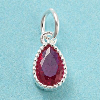 925 Sterling Silver Birthstone Charms STER-G035-01B-01-1