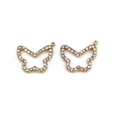 304 Stainless Steel Rhinestone Pendants STAS-Z154-03G-04-1