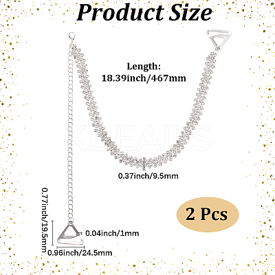 Iron Bra Straps DIY-WH20013-76P-1