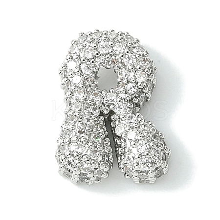 Rack Plating Brass Clear Cubic Zirconia Pendants KK-S378-01P-R-1