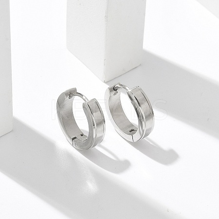 304 Stainless Steel Hoop Earrings for Women EJEW-C096-62P-1