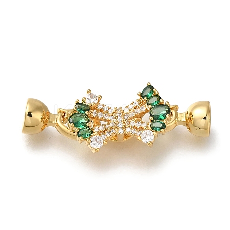 Brass Fold Over Clasps KK-H480-34G-1