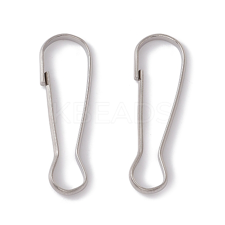 Non-Tarnish 304 Stainless Steel Push Gate Snap Keychain Clasp Findings STAS-G291-05P-01-1