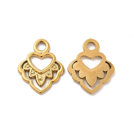Ion Plating(IP) 304 Stainless Steel Pendants STAS-B032-08G-1