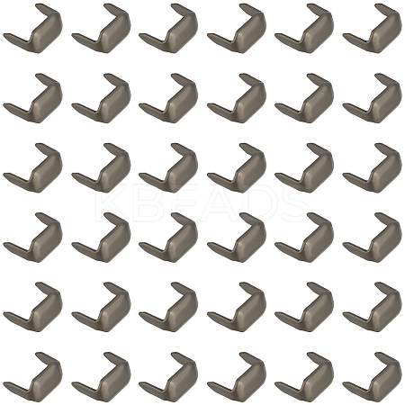 180Pcs Rectangle Brass Belt Loop Fastener KK-CY0001-12B-1