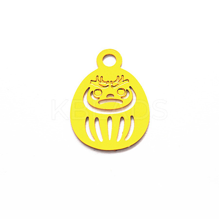 Brass Open Back Bezel Pendants LS-KK-E771-A02-G-1