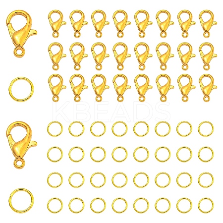 200Pcs Zinc Alloy Lobster Claw Clasps DIY-YW0010-34-1