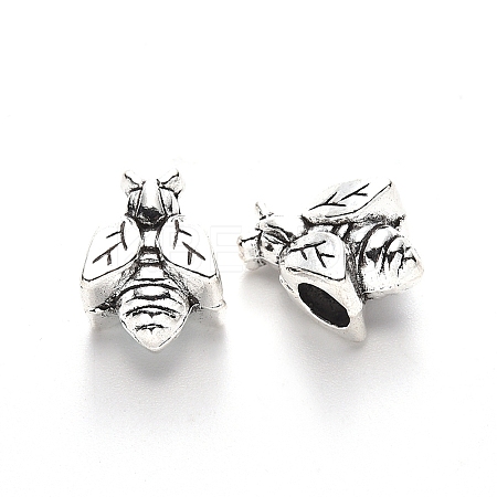 Tibetan Style Alloy European Beads TIBE-N006-134AS-LF-1