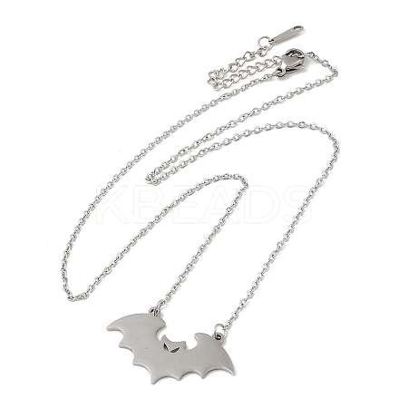 Non-Tarnish 304 Stainless Steel Pendant Necklaces LS-NJEW-H010-02P-1
