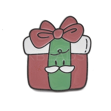 Christmas Theme Zinc Alloy Enamel Pin Brooch for Backpack Clothes LS-JEWB-R003-02EB-01-1