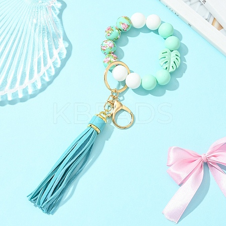 Silicone Beads Keychain KEYC-YW00193-05-1