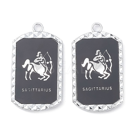Alloy Twelve Constellations Series Big Pendants PALLOY-O107-01P-07-1