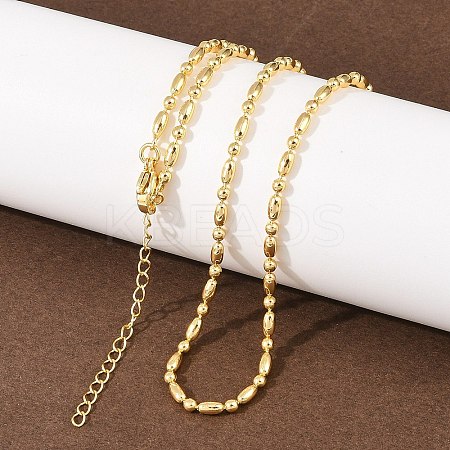 2.2MM Brass Ball Chain Necklaces for Men Women NJEW-L012-06G-1