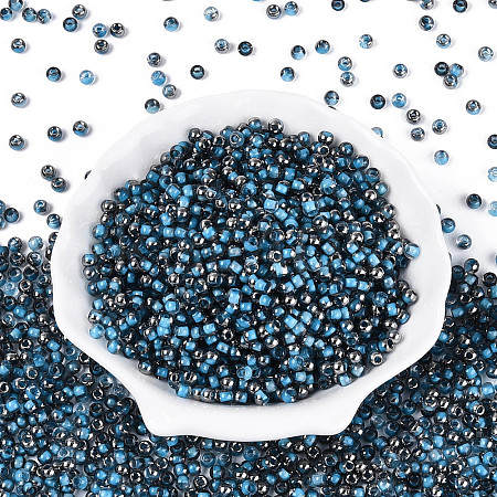 Transparent Inside Colours Glass Seed Beads SEED-T007-19A-08-1