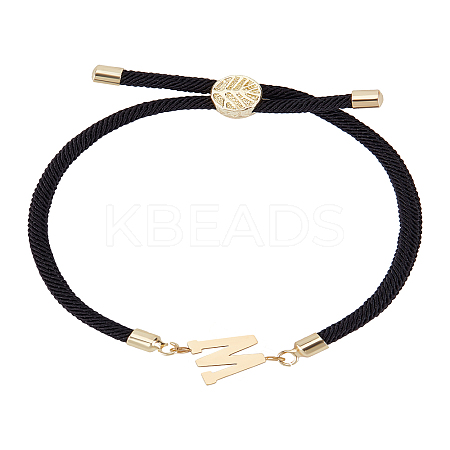 1Pc Adjustable Nylon Cord Slider Bracelets for Women BJEW-LP0001-32W-01-1