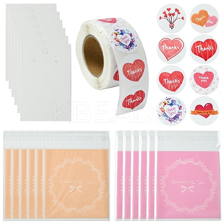 200Pcs Paper Earring Display Card CDIS-FS0001-15-1