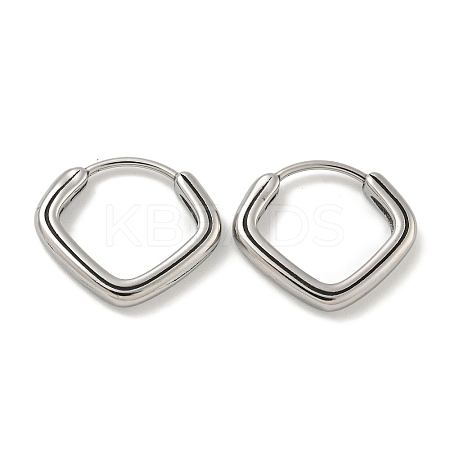 316 Surgical Stainless Steel Hoop Earrings EJEW-D096-18C-AS-1