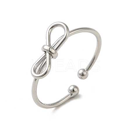 Brass Cuff Rings for Women RJEW-D026-03P-1