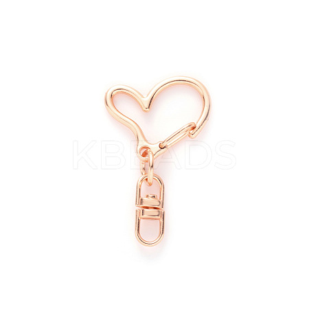 Heart Alloy Swivel Clasps HEAR-PW0001-157C-1