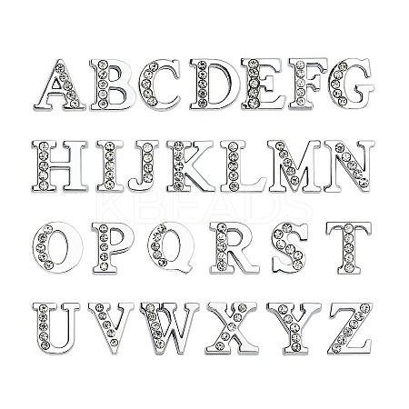 Zinc Alloy Slide Charms ALRI-WH0006-01P-1