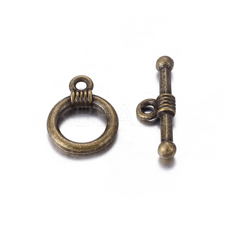 Tibetan Style Alloy Toggle Clasps X-MLF0034Y-NF-1