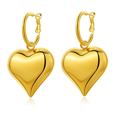 Golden polished 304 Stainless Steel earrings for daily wear and parties. TS1170-1