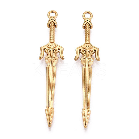 304 Stainless Steel Pendants STAS-N114-61G-1