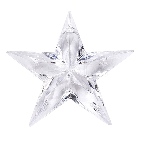 Transparent Acrylic Pendants TACR-T028-09A-1