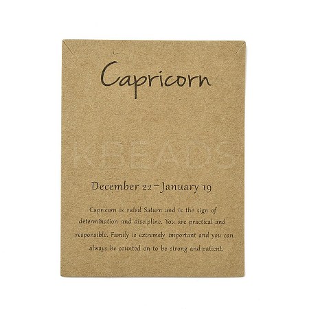 12 Constellation Theme Cardboard Jewelry Display Cards AJEW-TAC0003-10I-1