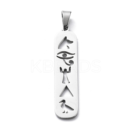 Non-Tarnish 304 Stainless Steel Pendants LS-STAS-D036-14B-P-1