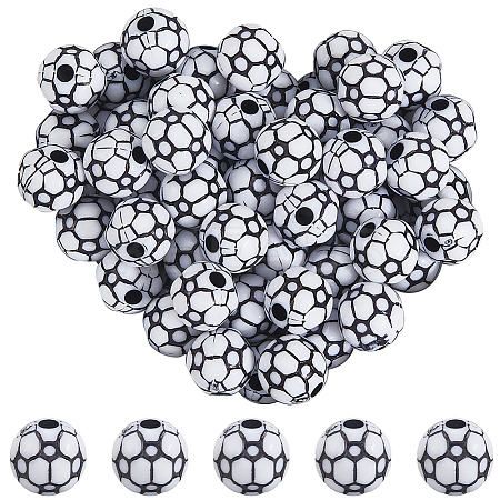 200Pcs Acrylic Beads OACR-SP0001-62-1