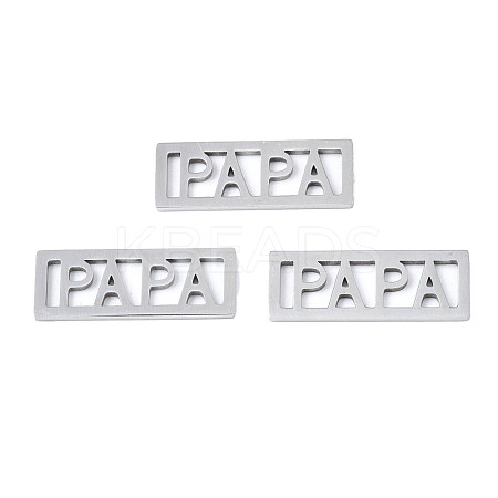 Tarnish Resistant 201 Stainless Steel Filigree Joiners STAS-T044-276P-1